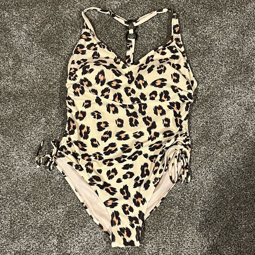 Target Leopard Print One Piece Swimsuit